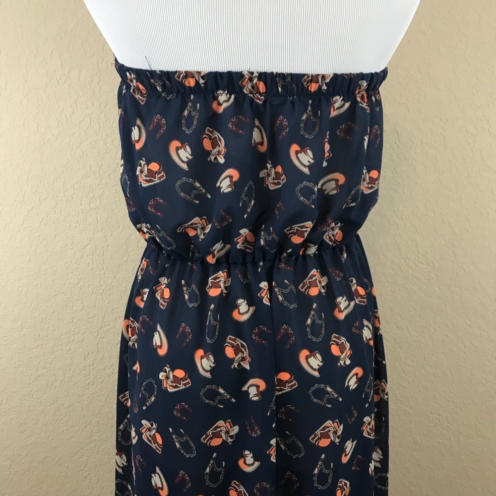 Audrey 3+1 Rodeo So Refined Hi-Lo Blue Dress - Picture 7 of 8
